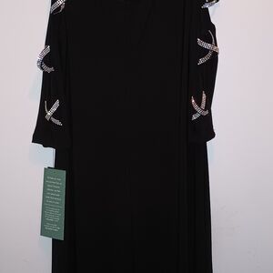 Women's black cocktail dress